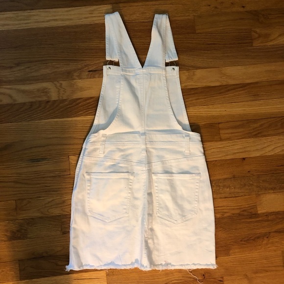AG denim white denim overall dress - Picture 2 of 2